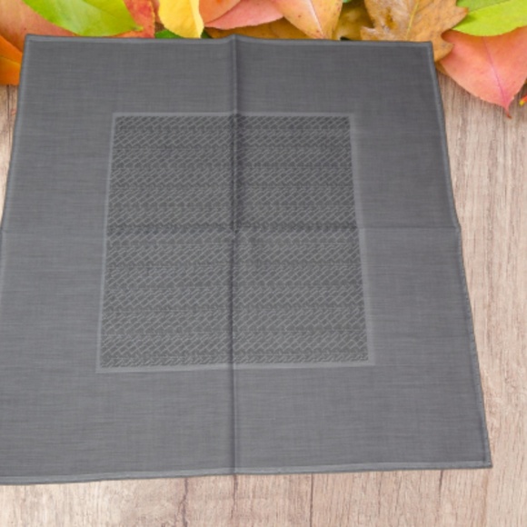 ZILLI LOGO GRAY Sartorial POCKET SQUARE - Picture 2 of 8